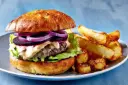 Beef Burger with Fries