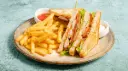 Club Chicken Sandwich with Fries