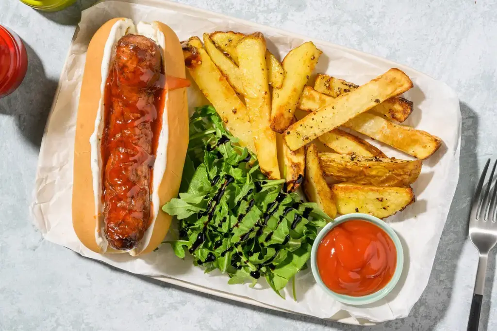Hot Dog with Fries
